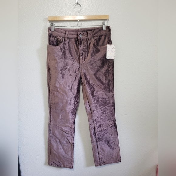 NWT Free People Velvet Crop Flare, Size 29 - Picture 4 of 16